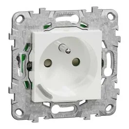 SCHNEIDER Wiser Unica prise 2P+T connectée 16A  Zigbee blanc - NU555918