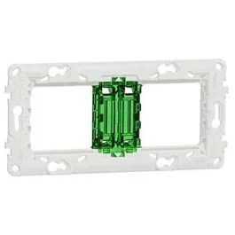 SCHNEIDER Unica support de fixation 4 modules / 2 postes et protection - NU7004PC