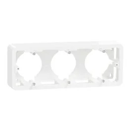 SCHNEIDER Unica boîte en saillie 3 postes 6-8 modules blanc - NU840618