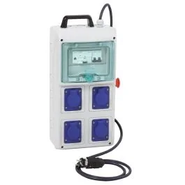 SCHNEIDER Mureva coffret de chantier monophasé IP44 4 prises 16A 2P+T avec cordon - PFR10102