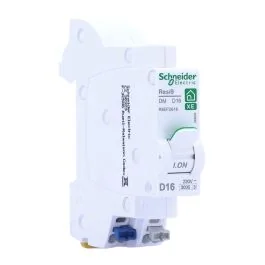 SCHNEIDER Resi9 XE Disjoncteur 16A auto Ph+N courbe D 3kA 230V - R9EFD616