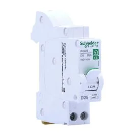 SCHNEIDER Resi9 XE Disjoncteur 25A auto Ph+N courbe D 3kA 230V - R9EFD625
