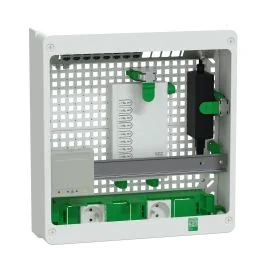 SCHNEIDER Resi9 Connect Coffret de communication Grade 3TV - 8RJ45 avec switch POE - R9H18402VDIXS