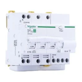 SCHNEIDER Resi9 Disjoncteur différentiel tétrapolaire 16A 30mA type ASI 230V - R9PDCS16