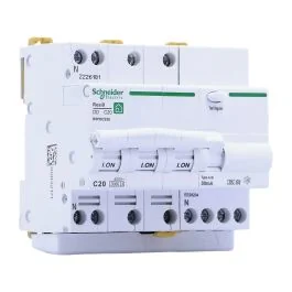 SCHNEIDER Resi9 Disjoncteur différentiel tétrapolaire 20A 30mA type ASI 230V - R9PDCS20
