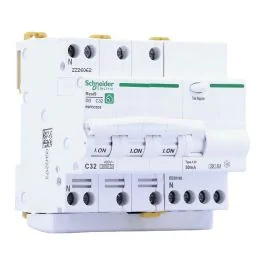 SCHNEIDER Resi9 Disjoncteur différentiel tétrapolaire 32A 30mA type ASI 230V - R9PDCS32