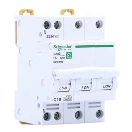 SCHNEIDER Resi9 XP Disjoncteur tétrapolaire 10A courbe C 3kA 400V - R9PFC710