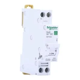 SCHNEIDER Resi9 XP Disjoncteur 20A Ph+N courbe D 3kA 230V - R9PFD620