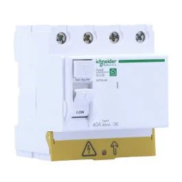 SCHNEIDER Resi9 XP Interrupteur différentiel tétrapolaire 40A 30mA type A 4 modules 400V - R9PRA440