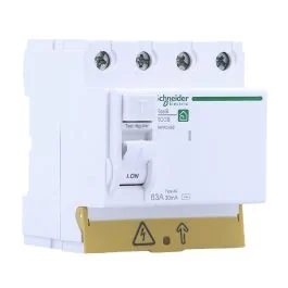SCHNEIDER Resi9 XP Interrupteur différentiel tétrapolaire 63A 30mA type AC 4 modules 400V - R9PRC463