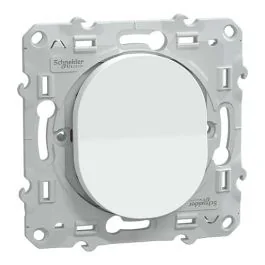 SCHNEIDER Ovalis Interrupteur va et vient blanc - S320204