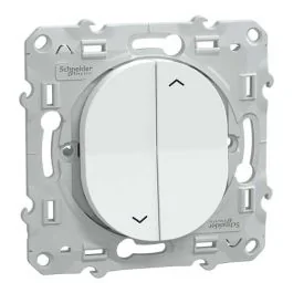 SCHNEIDER Ovalis Interrupteur volets roulants blanc - S320208