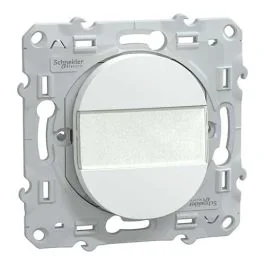 SCHNEIDER Ovalis Bouton poussoir porte étiquette blanc - S320266