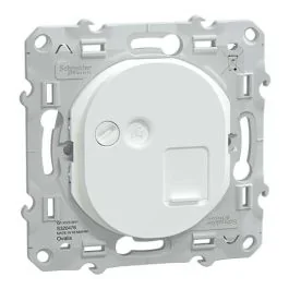 SCHNEIDER Ovalis Prise RJ45 grade 3 catégorie 6 STP blanc - S320476