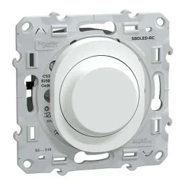 SCHNEIDER Ovalis Interrupteur variateur rotatif 200W blanc - S320519