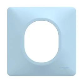 SCHNEIDER Ovalis Plaque simple bleu azurin - S320702C