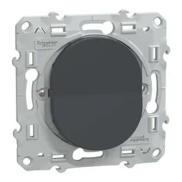 SCHNEIDER Ovalis Interrupteur va et vient anthracite - S340204