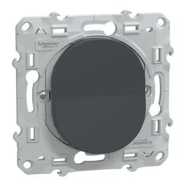 SCHNEIDER Ovalis Bouton poussoir anthracite - S340206