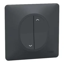 SCHNEIDER Ovalis Interrupteur volets roulants anthracite complet