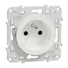 SCHNEIDER Odace Prise de courant 2P+T pour rénovation - S520049
