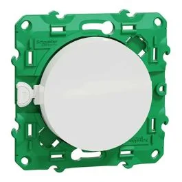 SCHNEIDER Odace Interrupteur sans fil et sans pile blanc - S520104