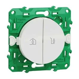 SCHNEIDER Odace Interrupteur sans fil et sans pile blanc - S520191