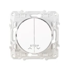 SCHNEIDER Odace Bouton poussoir volets roulants blanc - S520227