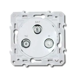 SCHNEIDER Odace Prise TV / FM / SAT blanc - S520461