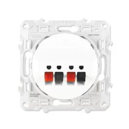 SCHNEIDER Odace Prise haut-parleur blanc - S520488