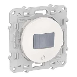 SCHNEIDER Odace détecteur de mouvement et de présence 3 fils toutes charges blanc - S520523