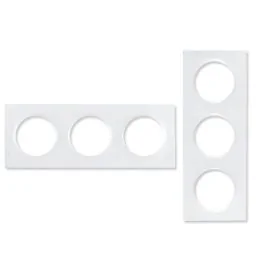 SCHNEIDER Odace Styl Plaque triple blanc - S520706