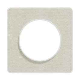 SCHNEIDER Odace Touch Plaque simple Kvadrat craie avec liseré blanc - S520802KW