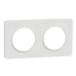 SCHNEIDER Odace Touch Plaque double blanc - S520804