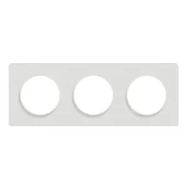 SCHNEIDER Odace Touch Plaque triple blanc - S520806