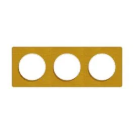 SCHNEIDER Odace Touch Plaque triple  Kvadrat ocre avec liseré blanc - S520806KY