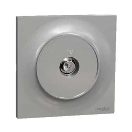 SCHNEIDER Odace Prise TV aluminium complète