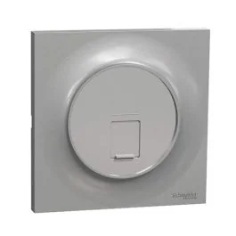 SCHNEIDER Odace Prise RJ45 grade 1 catégorie 6 aluminium complète