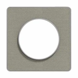 SCHNEIDER Odace Touch Plaque simple Kvadrat perle avec liseré aluminium - S530802KG