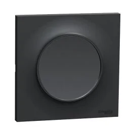 SCHNEIDER Odace Bouton poussoir anthracite complet