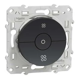 SCHNEIDER Odace Interrupteur VMC anthracite - S520243