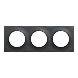 SCHNEIDER Odace Styl Plaque triple anthracite - S540706