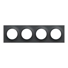 SCHNEIDER Odace Styl Plaque quadruple anthracite - S540708