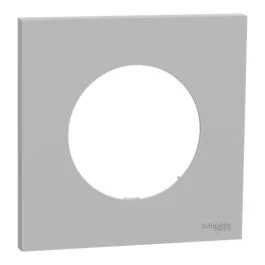 SCHNEIDER Odace Plaque simple gris galet - S901702