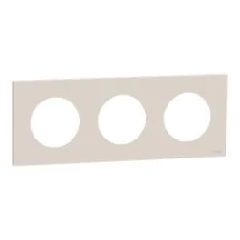 SCHNEIDER Odace Plaque triple beige sable - S902706