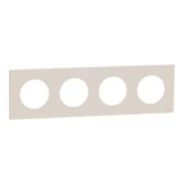 SCHNEIDER Odace Plaque quadruple beige sable - S902708