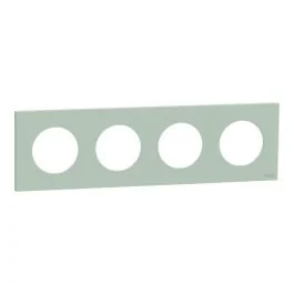 SCHNEIDER Odace Plaque quadruple vert jade - S903708