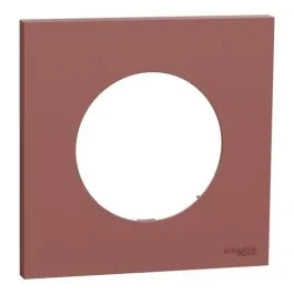 SCHNEIDER Odace Plaque simple rose grenat - S905702