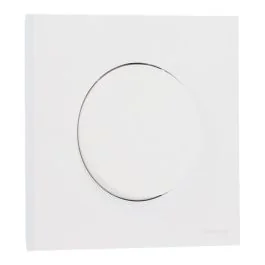 SCHNEIDER Odace Interrupteur va et vient/bouton poussoir blanc craie complet