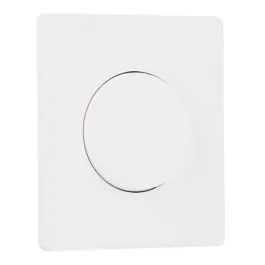 SCHNEIDER Odace Interrupteur va et vient/bouton poussoir blanc craie et plaque simple Architecte blanc craie