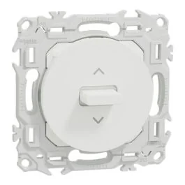 SCHNEIDER Odace Interrupteur/poussoir volets roulants blanc craie - S920208